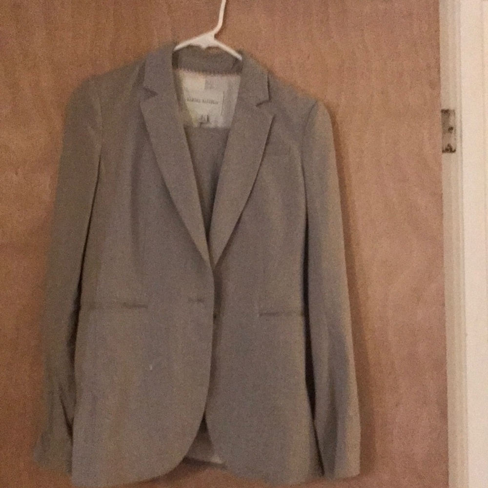 Banana republic grey suit